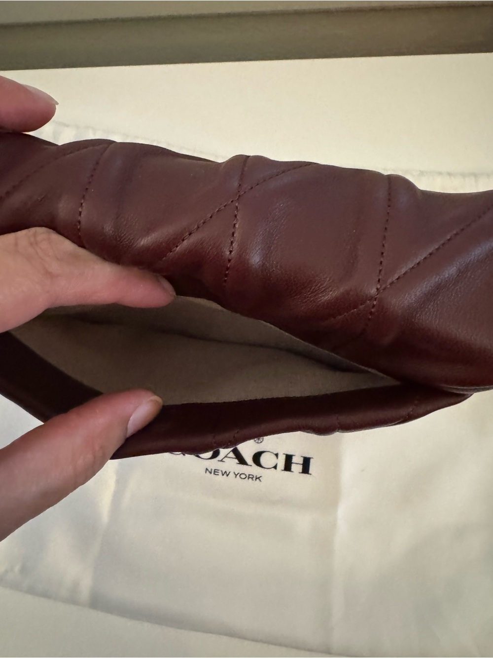 Coach Times Square Tabby in Merlot CW629 - Picture 9 of 9